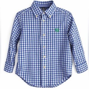CHAPS Blue Gingham Shirt- Size 2T